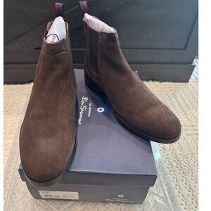 Ben Sherman Men's Monroe Chelsea Boots (Brown, Sueded Leather, US Size 9.5D)